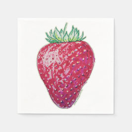 Standing Strawberry Pappersservett