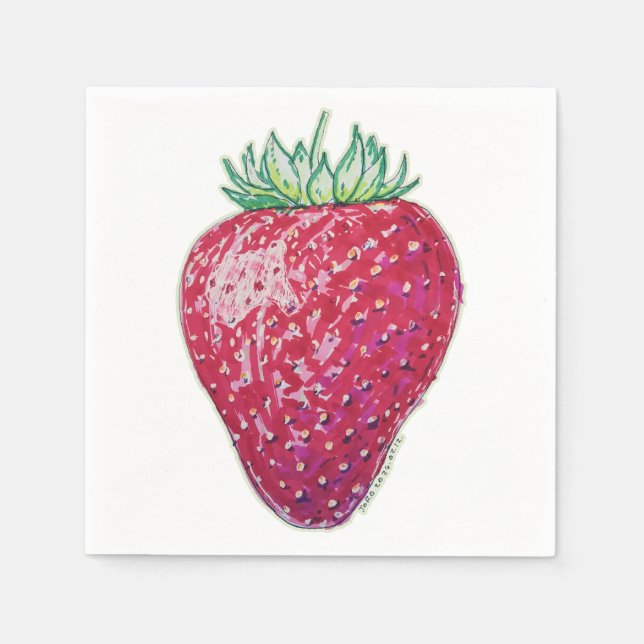 Standing Strawberry Pappersservett (Framsidan)