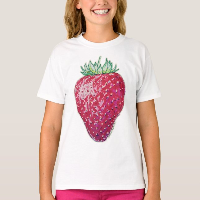 Standing Strawberry T Shirt (Framsida)