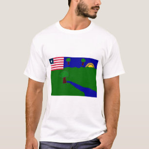 Ståndsmässig flagga för flod Gee Tee Shirt