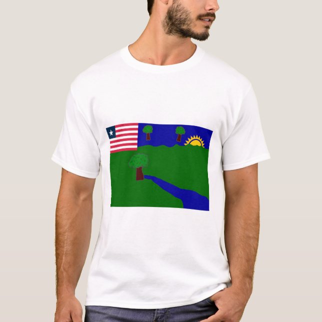 Ståndsmässig flagga för flod Gee Tee Shirt (Framsida)