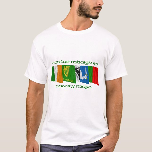 Ståndsmässig Mayo flaggor Tee Shirt (Framsida)