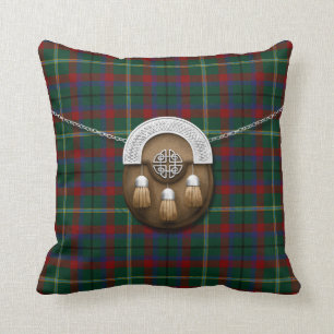 Ståndsmässig Mayo irländsk Tartan och Sporran Kudde