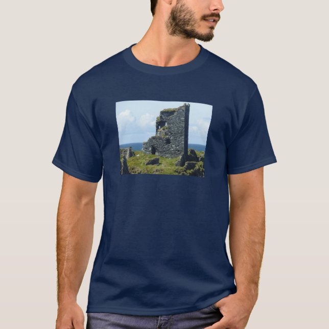 Ståndsmässig O'Driscoll för korkIrland slott klan T-shirt (Framsida)