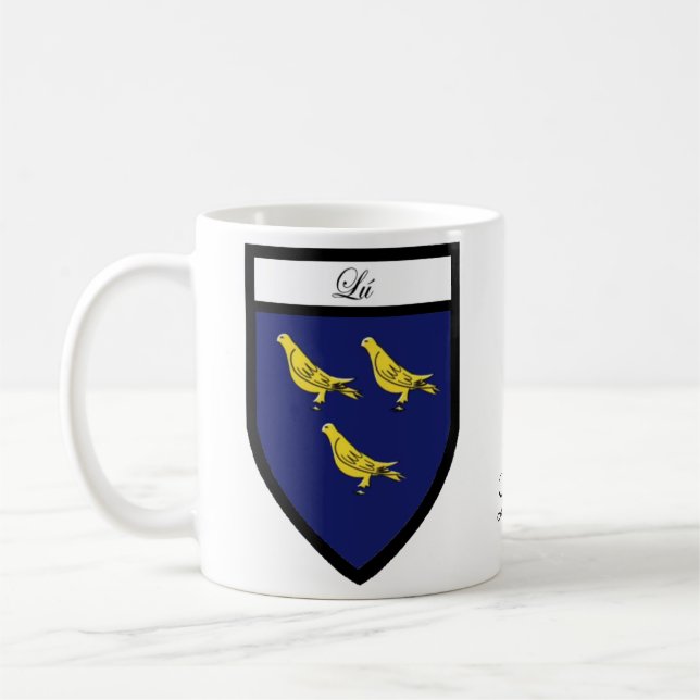 Ståndsmässiga Louth karta- & vapensköldmuggar Kaffemugg (Vänster)