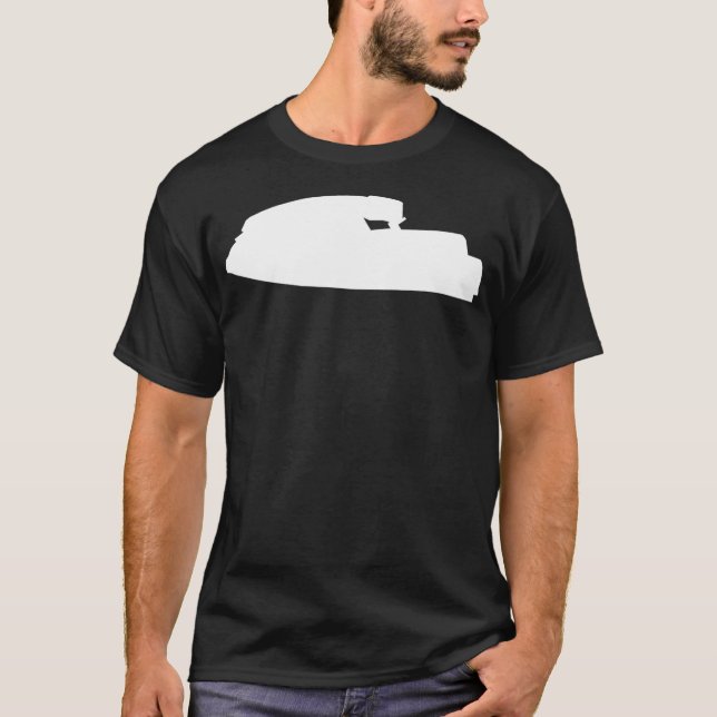 Standup Jet Ski Retro JS 550 Silhouette _1 T Shirt (Framsida)