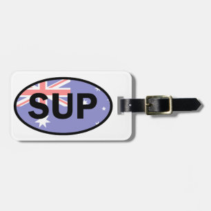 Standup Paddleboard Australia Flagga Bagagebricka
