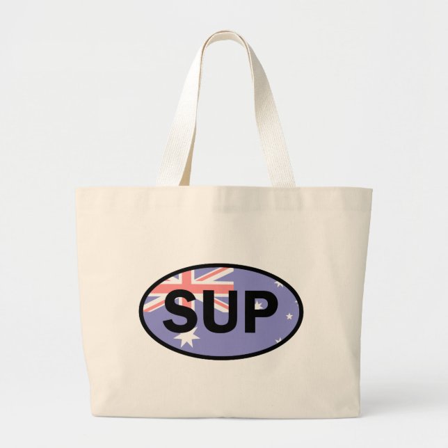 Standup Paddleboard Australia Flagga Jumbo Tygkasse (Framsidan)