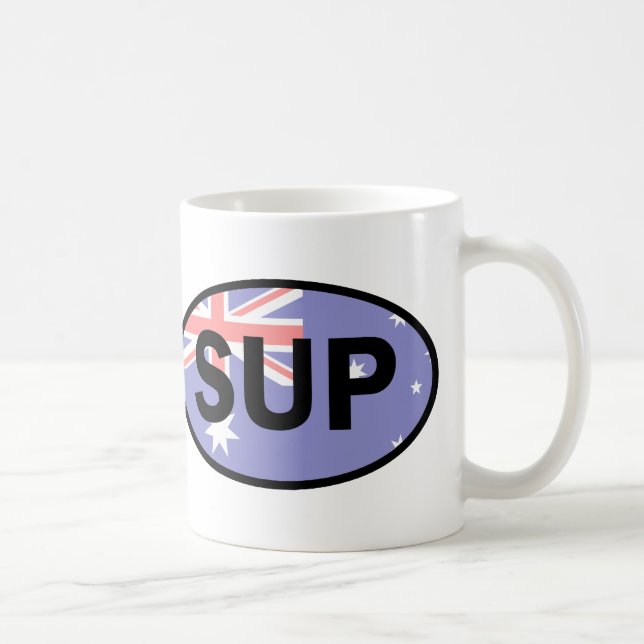 Standup Paddleboard Australia Flagga Kaffemugg (Höger)