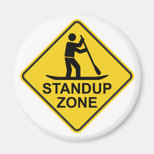 Standup Paddleboarding zont vägmärke Magnet