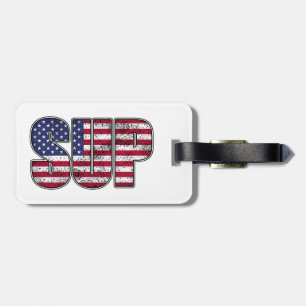 Standup Paddling SUP American Flagga Bagagebricka