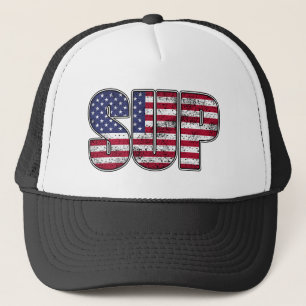 Standup Paddling SUP American Flagga Keps
