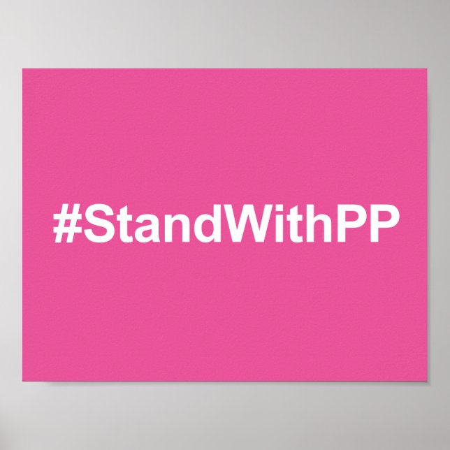 #standWithPP-tecken Poster (Framsidan)