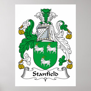 Stanfield familjvapensköld poster