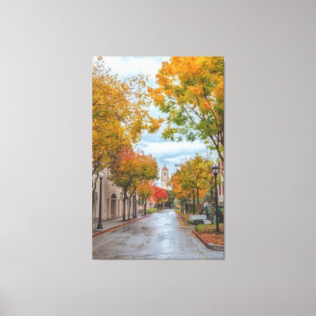 Stanford Campus på hösten Canvastryck (Framsida)