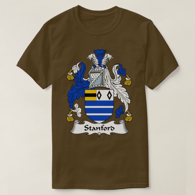Stanford Jackar om Arm Family Crest T Shirt (Design framsida)