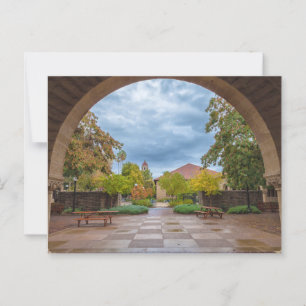 Stanford Universiteten Campus på hösten Vykort