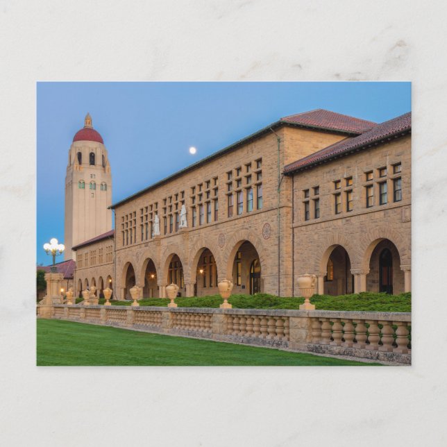 Stanford Universiteten vid Twilight Vykort (Framsida)