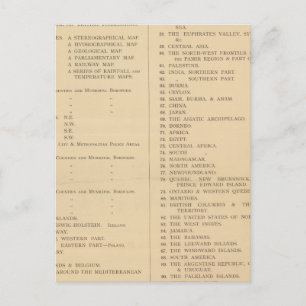 Stanfords London atlas of universal geography Vykort