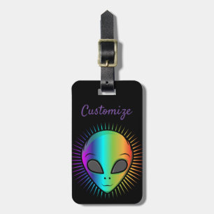 Stäng av Alien Head Thunder_Cove Bagagebricka