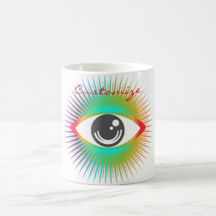 Stäng av all-visning av Alien Öga Thunder_Cove Kaffemugg