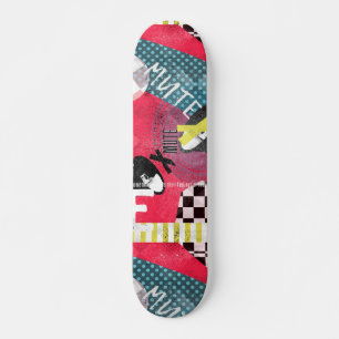 Stäng av, alternativ b mini skateboard bräda 18,5 cm