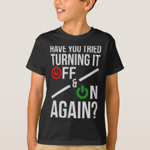 Stäng Av&på _ Roligt Nerdigt Datavetenskap T Shirt