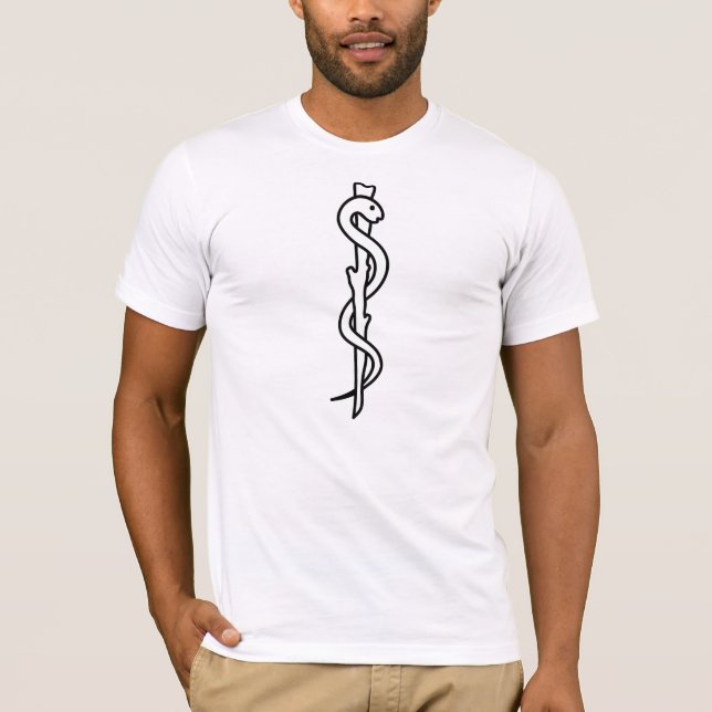 Stång av Asclepius [det medicinska symbolet] Tröja (Framsida)