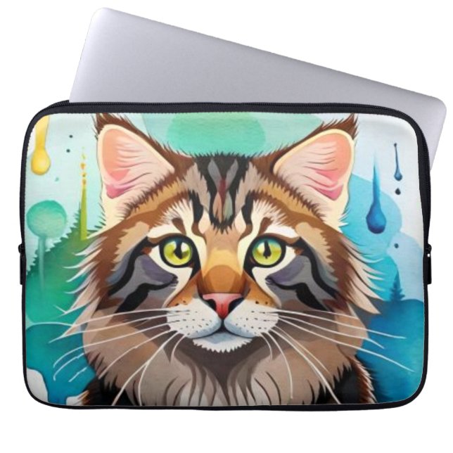 Stäng av Cute hund Laptop Fodral (Framsidan)