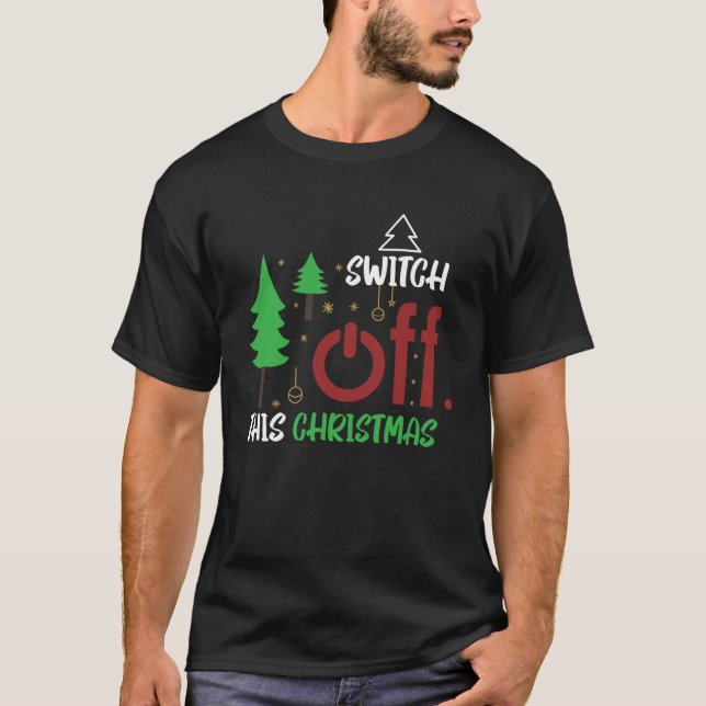 Stäng av den digitala julklappen Detox Firande T Shirt (Framsida)