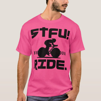 Stäng av den stoppade vägcykelns tidsanfall, vit c t shirt