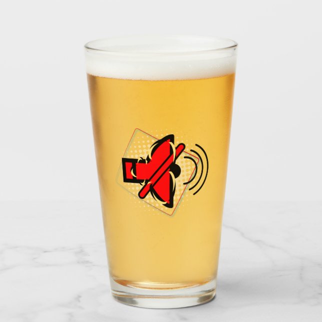 Stäng av glaskopp (Framsida fylld)