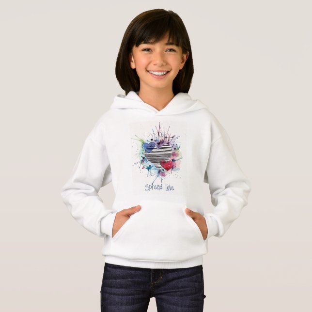 Stäng av hörnen och Tvätta i vattenfärg T Shirt (Hel framsida)