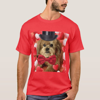 Stäng av Hund med hörn T Shirt
