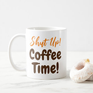 Stäng av kaffetid kaffemugg