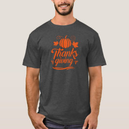 Stäng av knapp med texttypgrafi för Thanksgiving T Shirt