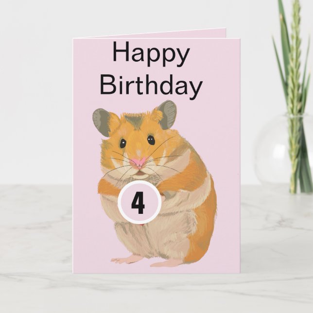 Stäng av lite hamsterålderskort helgkort (Framsida)