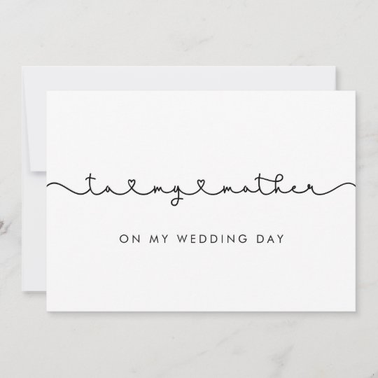 Stäng av ljudet till mor på mitt bröllopsdag-kort inbjudningar 