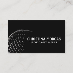 Stäng av mikrofonen Podcaster Visa samtalsvärd Visitkort