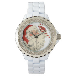 Stäng av Retro-Vintagen Jultomten jul Armbandsur