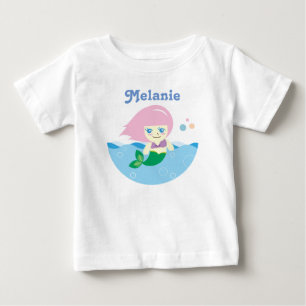Stäng av Sjöjungfrun med Rosa Hair-Personlig T Shirt