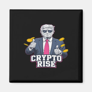 Stäng av. Stiga upp för Bitcoin Trump till Måne Bu Magnet