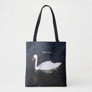Stäng av Svan hela vägen till säcken Tygkasse