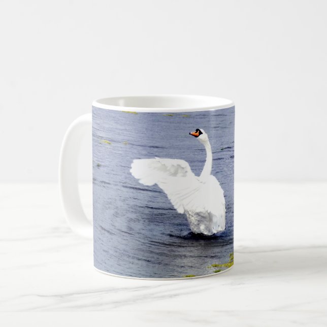 Stäng av Svan Vingar. Kaffemugg (Framsida vänster)