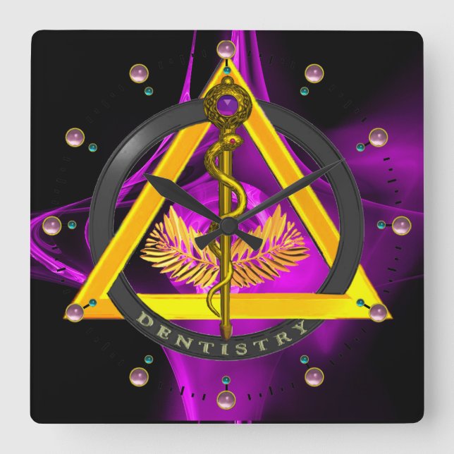 STÅNG AV SYMBOLET för Fyrkantig Klocka (Framsida)