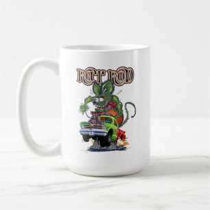 Stång av tecknad-råtta kaffemugg