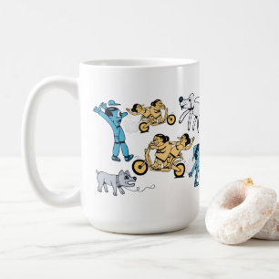 Stäng av Tecknader. T-Shirt Kaffemugg