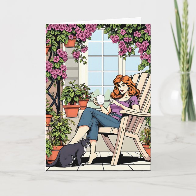 Stäng av TV:n, gör någon självständig Kärlek-Vänsk Kort (Framsida)