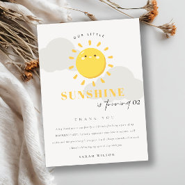 Stäng av vår lilla solskensfärgade Gult när som he Tack Kort