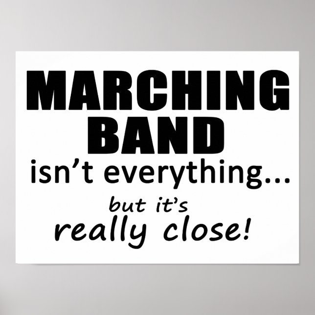 Stäng av Verkligen Marching Band Poster (Framsidan)
